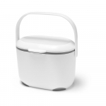 Valge/hall kompostitav pr&uuml;gikast 2,5 l - Addis