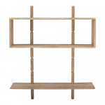 Seina raamaturiiul mangopuidust naturaalses v&auml;rvitoonis 96,5x110,5 cm Millian - Bloomingville