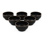Mustad kausid 6 kaupa 0,25 l komplektis - Hermia