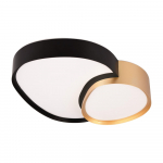 Must-kuldne LED laevalgusti 36x43,5 cm Rise - Trio