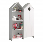 Valge avatud laste riidekapp 115x171,5 cm CASAMI - Vipack