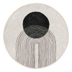 Kreem pestav &uuml;mmargune vaip &oslash; 120 cm Comfort - Mila Home