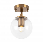 Pronksiv&auml;rvi laevalgusti klaasist varjuga &oslash; 15 cm Atmaca - Opviq lights