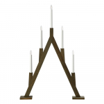 Tumepruun j&otilde;ulumotiividega valguskaunistus Bjurfors - Marksl&ouml;jd