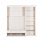 Valge m&auml;nni t&auml;ispuidust TV-komplekt 214x223x34 cm Anita &ndash; St&oslash;raa