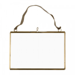 Kuldne metallist seinaraam 15x10 cm - Rex London