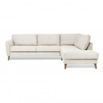 Valge velvetist nurgadiivan (parem nurk) Paris - Scandic