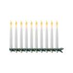 Valge LED j&otilde;ulukaunistus, 10 tk &oslash; 2 cm Carolin - Sirius