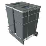 Plastikust pr&uuml;gikast sorteeritud j&auml;&auml;tmete jaoks / sisseehitatud 42+42 l Ecofil - Elletipi