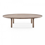 Pruun tammepuidust diivanilaud 65x120 cm Mu - Gazzda