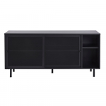 Must metallist l&uuml;kandustega kummut 160x75x46 cm Veep - Unique Furniture