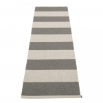 Antratsiitne-kreem sise/v&auml;lisvaip 70x225 cm Bob Charcoal Linen &ndash; Pappelina