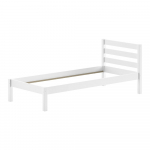 Valge m&auml;nni t&auml;ispuidust lastevoodi ilma voodip&otilde;hjata 90x200 cm Pino &ndash; Vipack