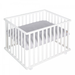 Valge ratastega m&auml;nguaed 100x75 cm Style - Roba