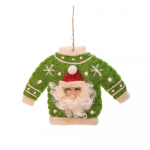 Tekstiilist k&auml;sit&ouml;&ouml; j&otilde;ulukaunistus 12cm Santa Jumper - Sass & Belle