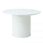 &Uuml;mmargune kokkupandav s&ouml;&ouml;gilaud t&auml;iendava lauaplaadiga &oslash; 120 cm Nola - Unique Furniture