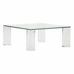 Klaasist diivanilaud 85x85 cm Adularia - Kave Home