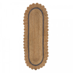 Hall k&auml;sitsi kootud džuudist vaip 80x230 cm Grace Grey - Flair Rugs