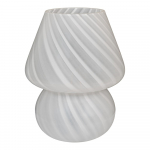 Valge LED lauavalgusti klaasvarjuga (k&otilde;rgus 19,5 cm) Alton &ndash; House Nordic