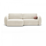 Kreemjas sametist lahtik&auml;iv hoiuruumiga nurgadiivan Tonale &ndash; Cosmopolitan Design