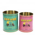 Dekoratiivsed plekk-hoiukarbid komplektis 2 tk &oslash; 11x13 cm Tuc-tuc - Rex London