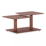 Terrakota v&auml;rvi klaasist kohvilaud 54x115 cm Elvi - Marckeric