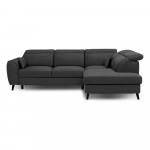 Tumehall sametist lahtik&auml;iv/sahtliga nurgadiivan (parem nurk/L-kujuline) Noble &ndash; ELTAP