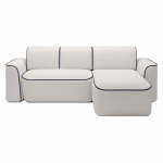 Kreem boucl&eacute;-kangast nurgadiivan (parem nurk/lamamisosaga) Ume &ndash; ELTAP