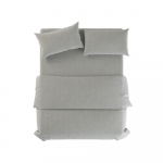 Hallikasroheline linane voodipesu kaheinimesevoodile 200x200 cm Stone - Native Natural