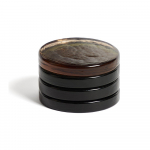 Tumepruun klaasist alus Obila - Kave Home