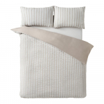 Beež voodipesu 135x200 cm So Soft Seersucker Stripe - Catherine Lansfield