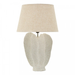 Kreem laualamp tekstiilist varjuga (k&otilde;rgus 63 cm) Ester - Mauro Ferretti