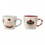Kreemid kivikeraamikast laste kruusid 2tk komplektis 200 ml Darby - Bloomingville Mini