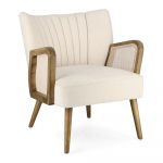 Beež sametist tugitool Virna - Bizzotto