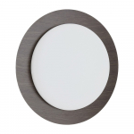 Tumepruun metallist LED-seinalamp &oslash; 40 cm Novae - Kave Home