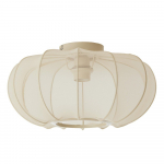 Kreemikas laelamp tekstiilvarjuga &oslash; 40 cm Plumalia - Light & Living