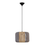 Sinine/naturaalne k&ouml;iest ripplamp &oslash; 33 cm Abby - Nova Luce