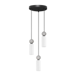Matt must kivist ripplamp klaasist varjuga, &oslash; 25 cm Filomena - Nova Luce