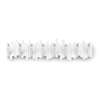 Valge plastmassist seinariiul 72 cm Sticks - Umbra