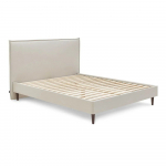 Beeži v&auml;rvi kaheinimesevoodi koos ruudustikuga 160x200 cm Sary - Bobochic Paris