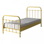 Kollane metallist lastevoodi , 90 x 200 cm New York - Vipack