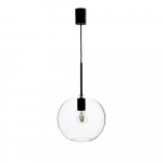 Must rippvalgusti klaasist lambivarjundiga 25x25 cm Patera - Marksl&ouml;jd