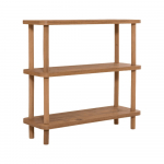 Raamaturiiul naturaalset v&auml;rvi m&auml;nnidekorist 80x75 cm Step - Kalune Design