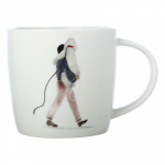 Valge portselanist kruus 400 ml Walking The Dog - Maxwell & Williams