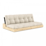 Hall-beež linane diivanvoodi 196 cm Base - Karup Design