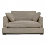 Beež velvetist diivan 132 cm Mobby - Scandic