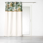 Roheline-kreemikas kardin 140x240 cm Balinesia - douceur d'int&eacute;rieur