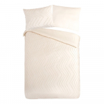 Kreem pikendatud mikrokiust voodipesu &uuml;heinimesevoodile 140x220 cm Pure Zigzag - Good Morning