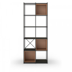 Must-tellisev&auml;rvi raamaturiiul 71x179 cm Anya - Marckeric