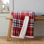 Punane lambavillast tekk 130x170 cm Kelso Check - Catherine Lansfield